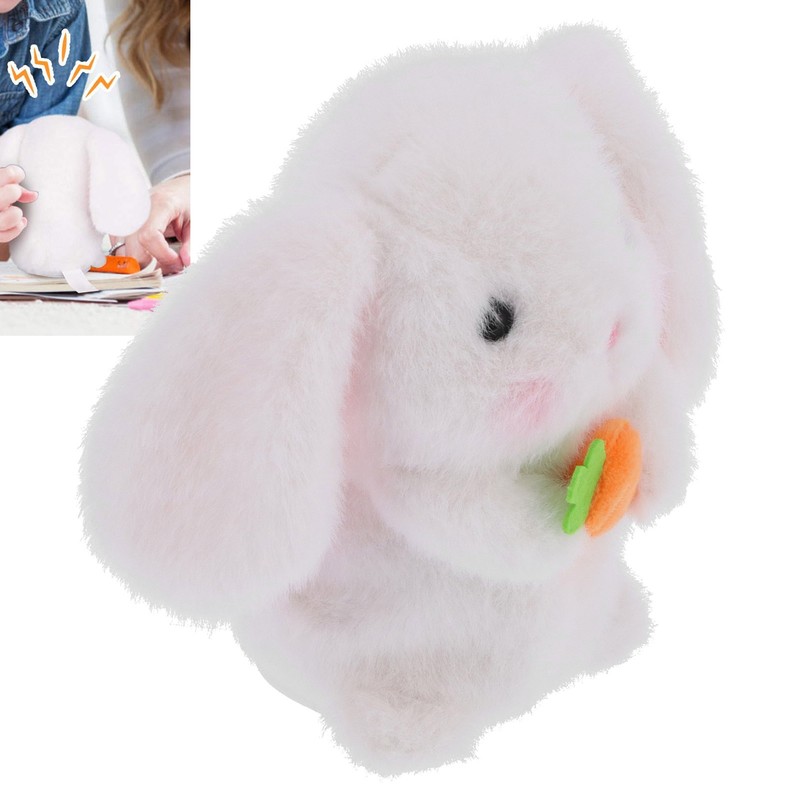 White Talking Rabbit Toy Cute Repeat What You Say Plush