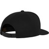 Flexfit Unisex Kasket klassisk 5 panel snapback M tze, Schwarz,
