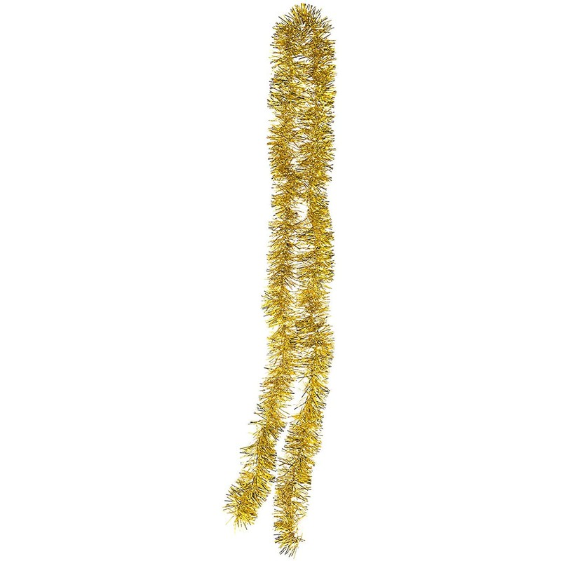 POFET 5 x 2m Gold Metallic Garland Glitter Hanging Decoration