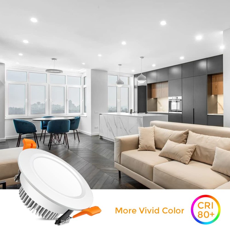 LEDLightsWorld 3 Inch LED Recessed Lighting Dimmable Downlight, 5W (40W