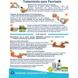 Pomada Nopsor para tratamiento de Psoriasis, uso nocturno