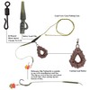 Carp Fishing Rigs Kit Carp Hair Rigs with Carp Sinker