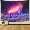 Lahasbja Trippy Planet Tapestry Psychedelic Cactus Tapestry Mysterious Galaxy Space