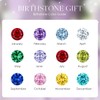CDE Birthstone Jewelry for Women Heart Pendant Necklaces 925 Sterling