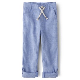 Gymboree,and Toddler Drawstring Linen Pants,Boy That's Blue,5T