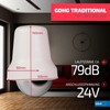SUNDI Doorbell Front Door Bell Classic Plastic Metal White 24