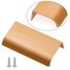 BokWin 6Pcs 80mm/3.15" Modern Style Finger Edge Pull, Aluminum Furniture