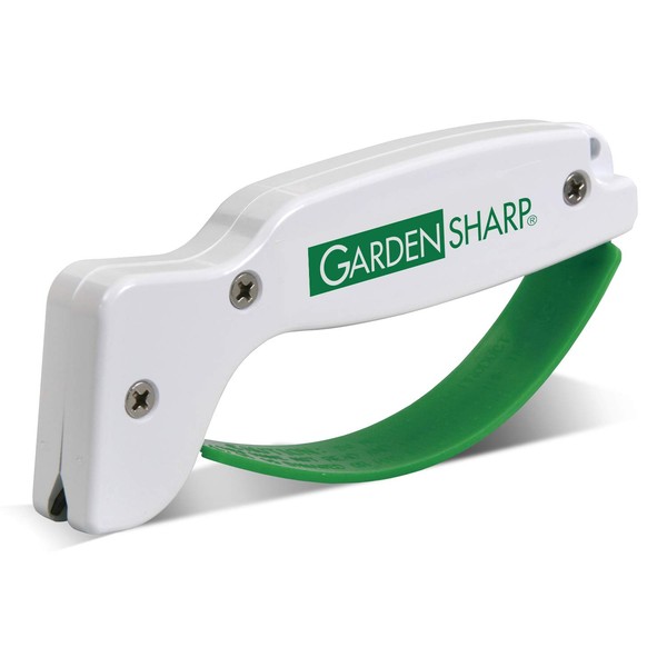 AccuSharp Garden Tool Sharpener - Diamond-Honed Tungsten Carbide Rust-Free Blade Quickly Sharpens, Restores, Repairs & Hones Lawnmower Blades, Secateurs, Limb Loppers, Hoes, Shovel & Scythes