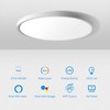 MELEGAN 2Pcs RGB Smart Ceiling Light, Super Slim LED Flush