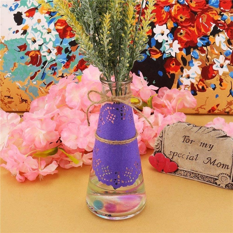 CCINEE Lace Paper Decorative Paper Coasters (6 Colors, Approximately 120