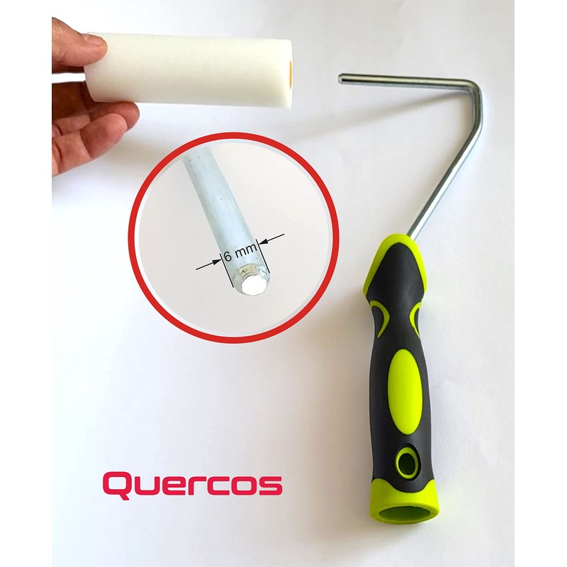 Quercos Paint Roller 5 cm Superfine 2 Pieces Paint Roller,