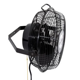 Air King 9312 Powder-Coated Steel Multi-Mount Wall Fan, Black