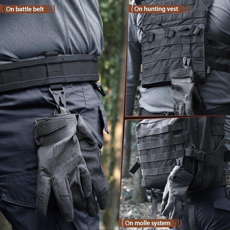 LIVANS Tactical Gear Clip Molle Belt Clip Tactical Clash Hook