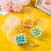 48 Packs Clear Small Plastic Containers Transparent Storage Box with