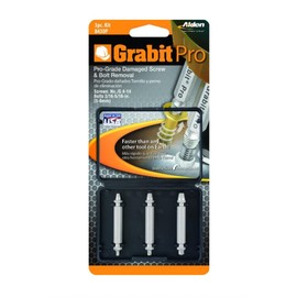Alden 8430P Pro Grabit Broken Bolt and Damaged Screw Extractor 3 Piece Kit