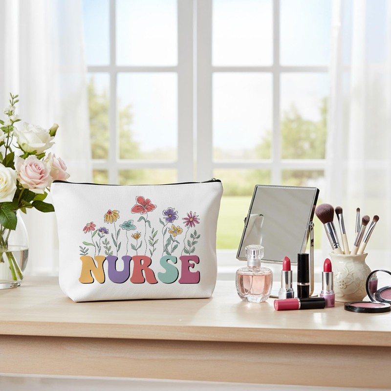 LSVGSAK Nurse Makeup Bag Nurse Gifts for Women Nursing Cosmetic