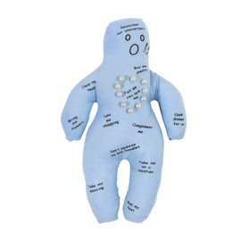 TG,LLC Treasure Gurus Funny Blue New Husband Voodoo Doll Pins Novelty Stress Relief Plush Toy Bride Gag Gift Newlywed Joke