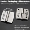 4pcs Public Toilet Stainless Steel Hinge,Self Closing Restroom Partition Door