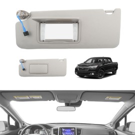Driver Side Gray sunvisor with Illumination compatable with 2017-2021 Honda Pilot 2017-2021 Honda Ridgeline Replace# 83280-TG7-A12ZB 83280TG7A12ZB