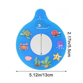 yueton 1Pack Bathtub Drain Stopper Cute Cartoon Universal Silicone Bath Drain Cover Adorable Underwater World Illustration for Bathtub Accessories