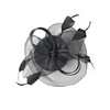 BUDUBIBI Fascinator Hat for Women, Mesh Veil Flower Feather Headband