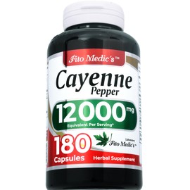 FITO MEDIC'S Lab | Cayenne Pepper Capsules Organic | Cayenne Pepper Extract | 600 mg 20:1 per 3-Capsule Serving | 180 Capsules