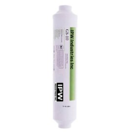 IPW Industries Inc | Compatible for Pentek™ GS-10RO-B Carbon Water Filter, 10" x 2" In-Line Granular Activated Carbon Filter | 1/4" NPT For GRO-2550 Reverse Osmosis Drinking Water System | 255521-43