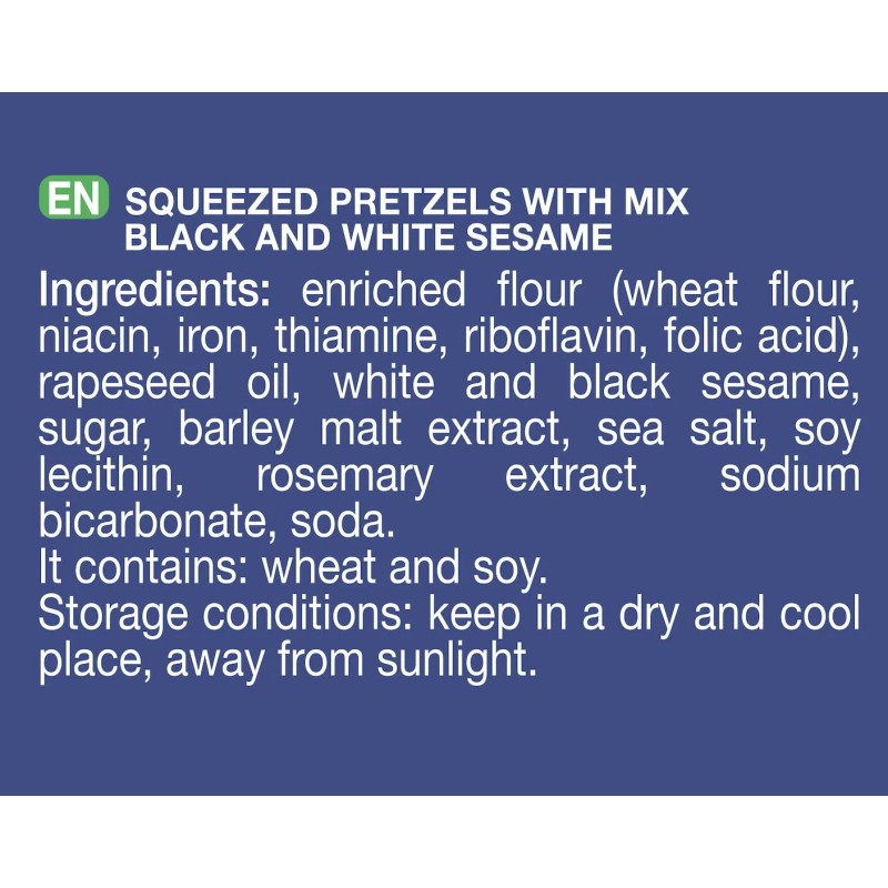 Zone Distribution Inc Elephant Baked Squeezed Flat Pretzels, Black &