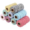 G2PLUS 2x100M Red and White String Twine, 2MM Craft Cotton