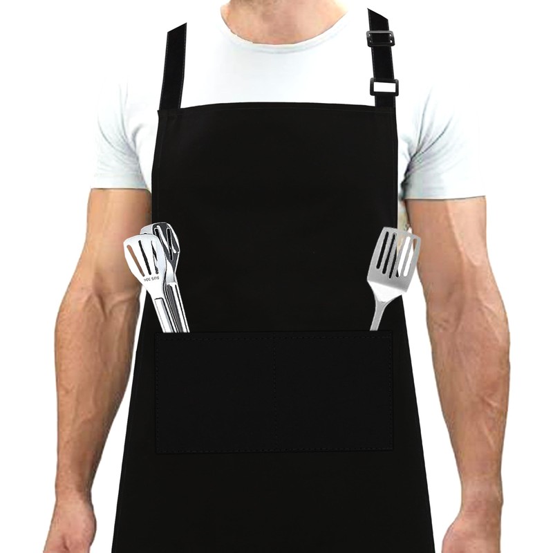 LINEN CLOSET® 4 Pack Apron Unisex Adjustable Bib Apron Ladies