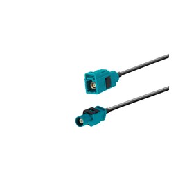 Vecys Fakra Z Male to Female Adapter Cable 25 cm / 9.84 in Fakra Z Male to Fakra Z Female Antenna Adapter Cable RG174 for Universal GPS Antennas, Navigation System DAB