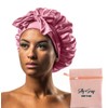 Silky & Sassy Large Satin Bonnet With Laundry Bag -