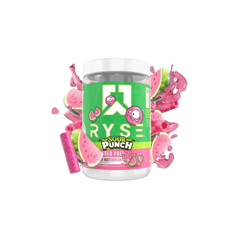 Ryse Loaded Pre 30 Serv Sabor Sour Punch Watermelon