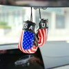 USA Mini Boxing Glove,mini boxing gloves keychain,Car Rearview Mirror Pendant,