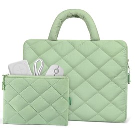 ALLIVE Puffy Laptop Sleeve 15-16 Inch - Laptop Carrying Sleeve with Handle & Accessories Case - Shockproof Protective Laptop Case for MacBook Pro 16 Inch Sleeve,15.6 Inch HP Carrying Case