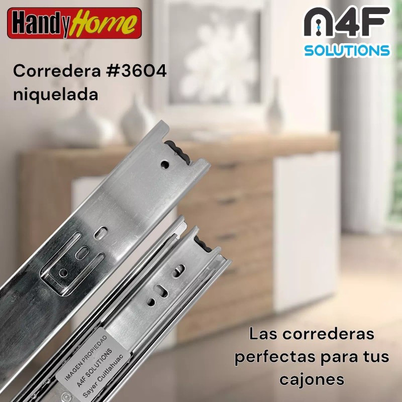 Handyhome Corredera Cajón Handy Home 40cm X 4.5cm 1paquete 2pz