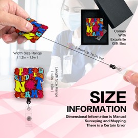 Spread Kindness Not Germs Funny ID Card Badge Holder Nurse Doctor Badge Reel Retractable with Alligator Clip, for Doctor Nurse ICU ER Nursing Student Teacher Doctor RN LPN Medical Assistant Id XZJ005