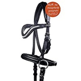 HKM 9209 Knitloze Trense Funny Horses - speelgoedscheider houten paarden zwart, Mini Shetty