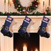 Silicherry 3 Pcs Police Christmas Stocking Police Officer Tactical Christmas