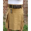 Leather Kilt Belt Brown S 32 - M 37