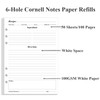 Blank Recipe Paper for A5 Binder - 6 Hole Recipe