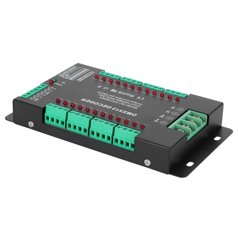 24 Channel DMX512 Decoding Controller LED Color RGB Strip Lights
