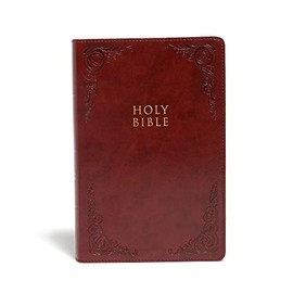 CSB Large Print Personal Size Reference Bible, Burgundy LeatherTouch, Indexed