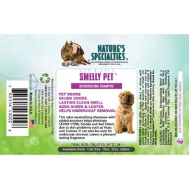 Nature's Specialties Deodorizing Dog Shampoo for Pets, Concentrate 24:1, Made in USA, Smelly Pet, 1gal