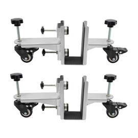 2 Pcs Door Installation Tool Kit, 1000 lbs Heavy Door Installation Tool with 360° Rotating Wheels, Hands Free Single-Person Door Lifter Tool Jig Kit for Doors 1.75 to 2.25 Inches Thick