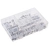 Upluckey Flat Hex Head Screws 72PCS Silver Heavy Duty Stainless