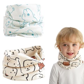 ZEPIQOR 2 pcs Loop Schal Kinder, Baby Schal Winter Loop Hals Wärmer Schlauchschal Kinder für Jungen Mädchen, kinder schal