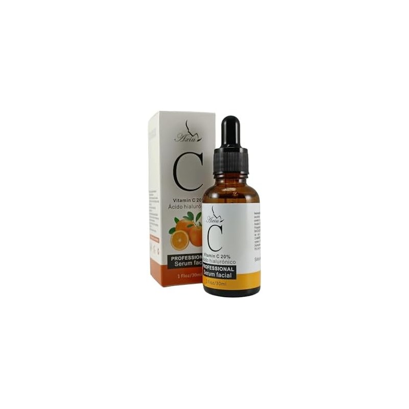 Serúm Faciales de Vitamina C con Acido Hialurónico, Hidratante, 30ml.
