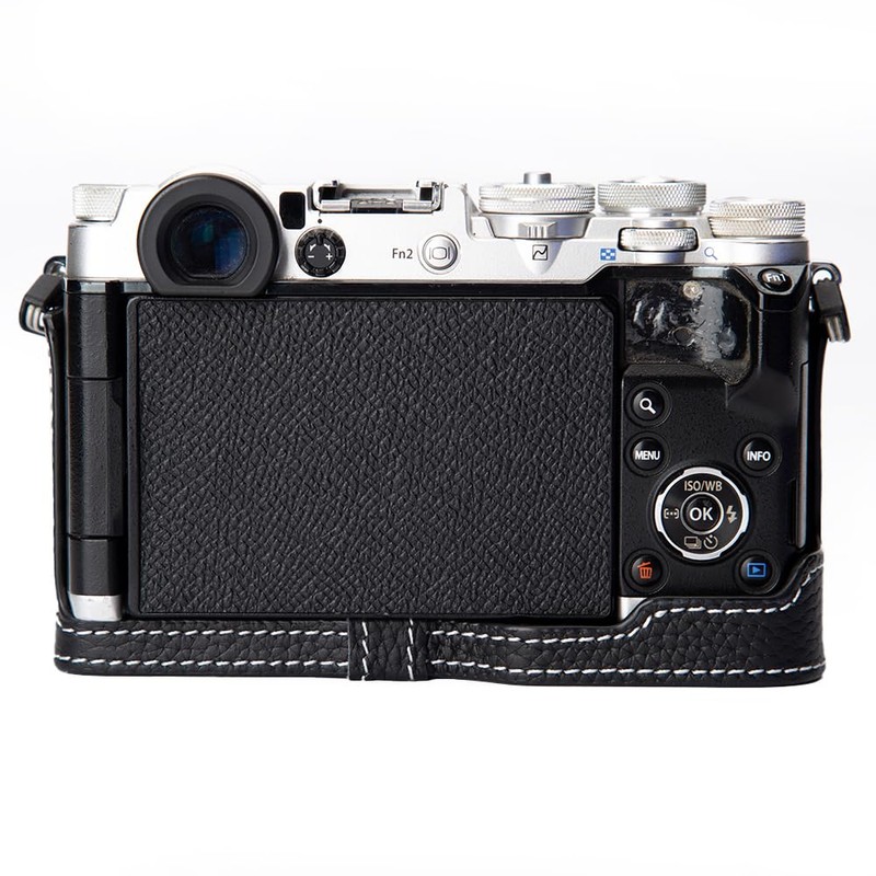Handmade cowhide bag cover body case for OLYMPUS PEN-F M43,