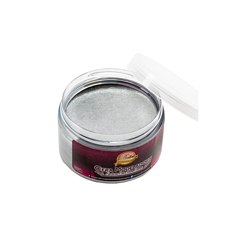 Bellet Cera Modeladora para Cabello con Color Plata, 120 gr